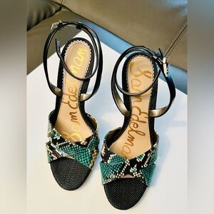 BRAND NEW Sam Edelman Aly,Jade Snake Print Leather, US 8